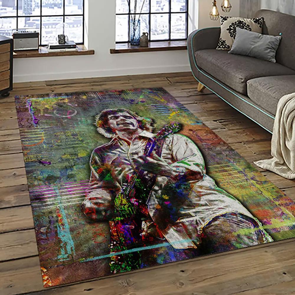 Singer bob weir music carpet rectangle area rug for living room bedroom decor bw06 Rectangle Rug