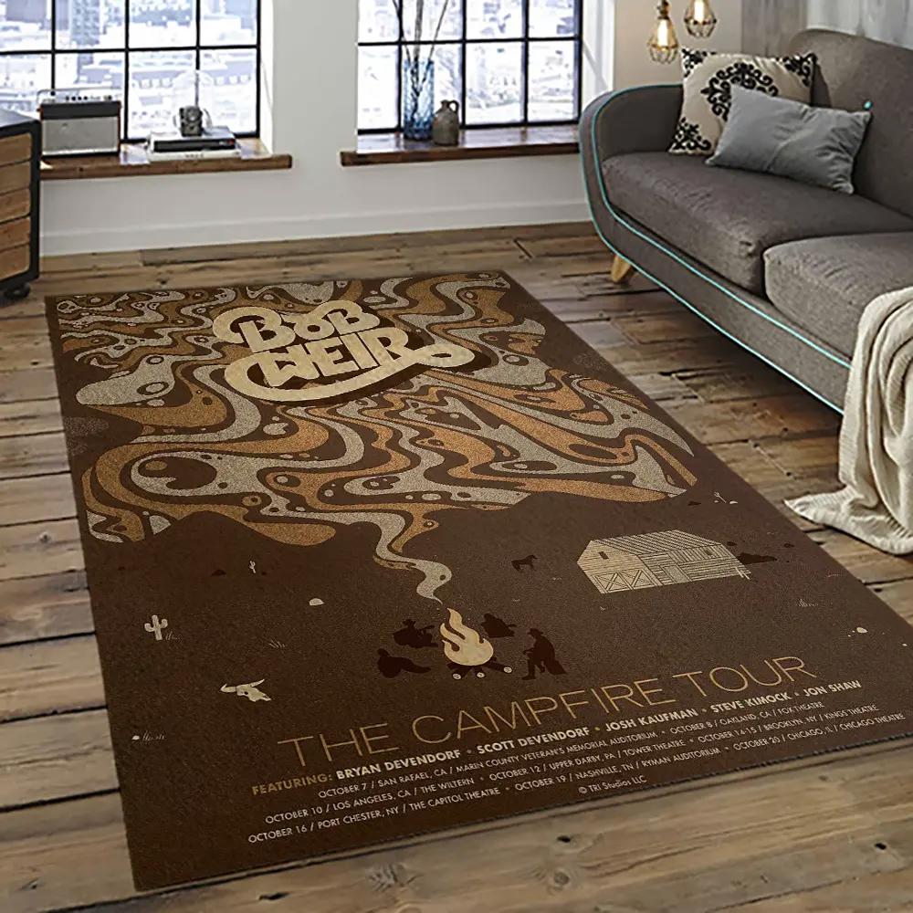 Singer bob weir music carpet rectangle area rug for living room bedroom decor bw19 Rectangle Rug