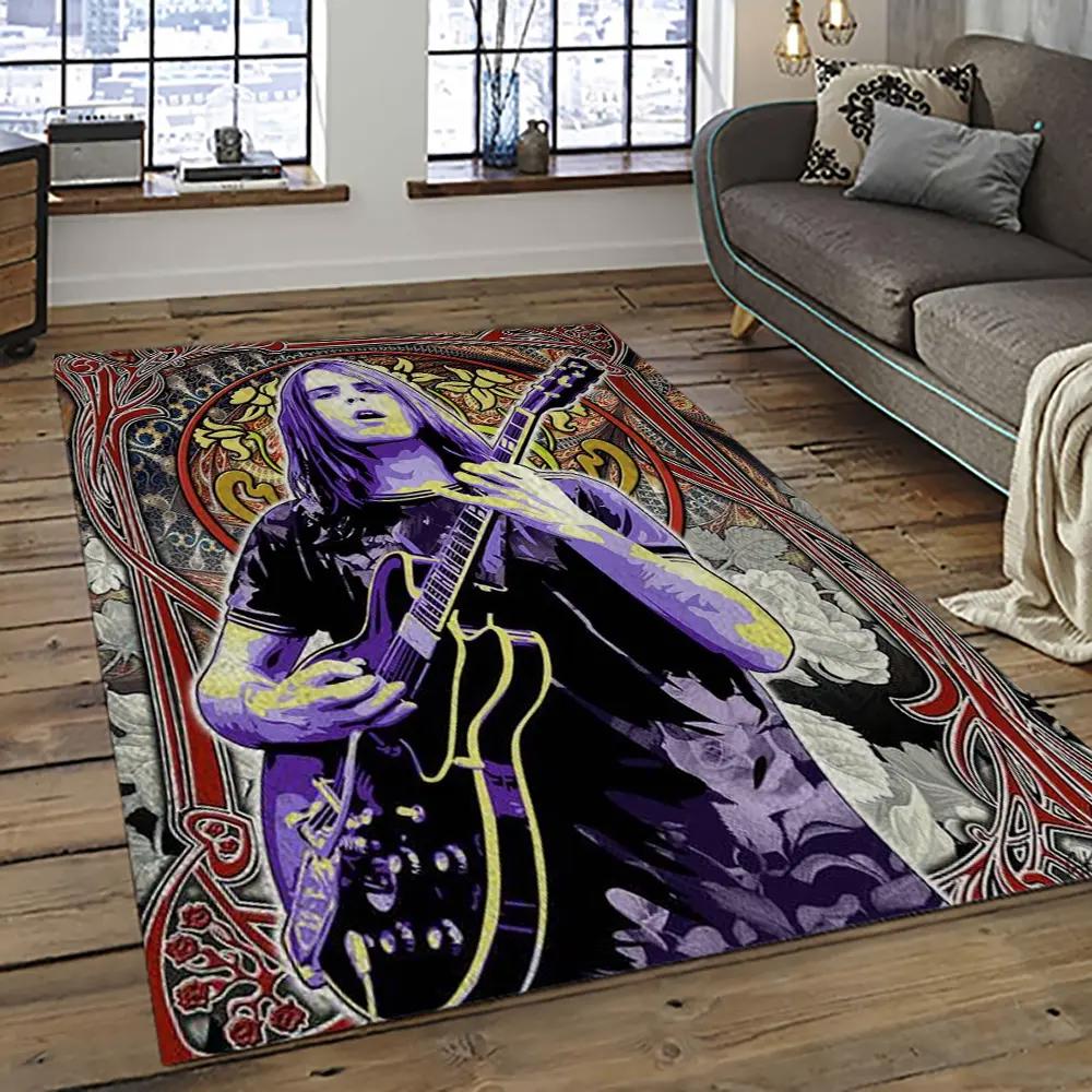 Singer bob weir music carpet rectangle area rug for living room bedroom decor bw44 Rectangle Rug