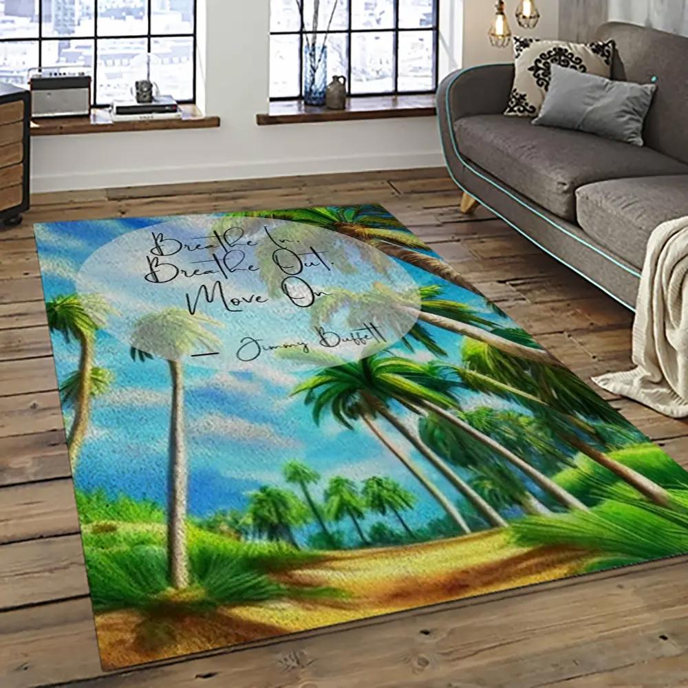 Singer jimmy buffett music carpet rectangle area rug for living room bedroom decor jb28 Rectangle Rug