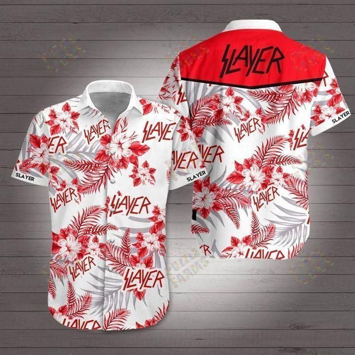 Slayer rock band hawaiian shirt Hawaii Shirt Shorts & Flip Flops