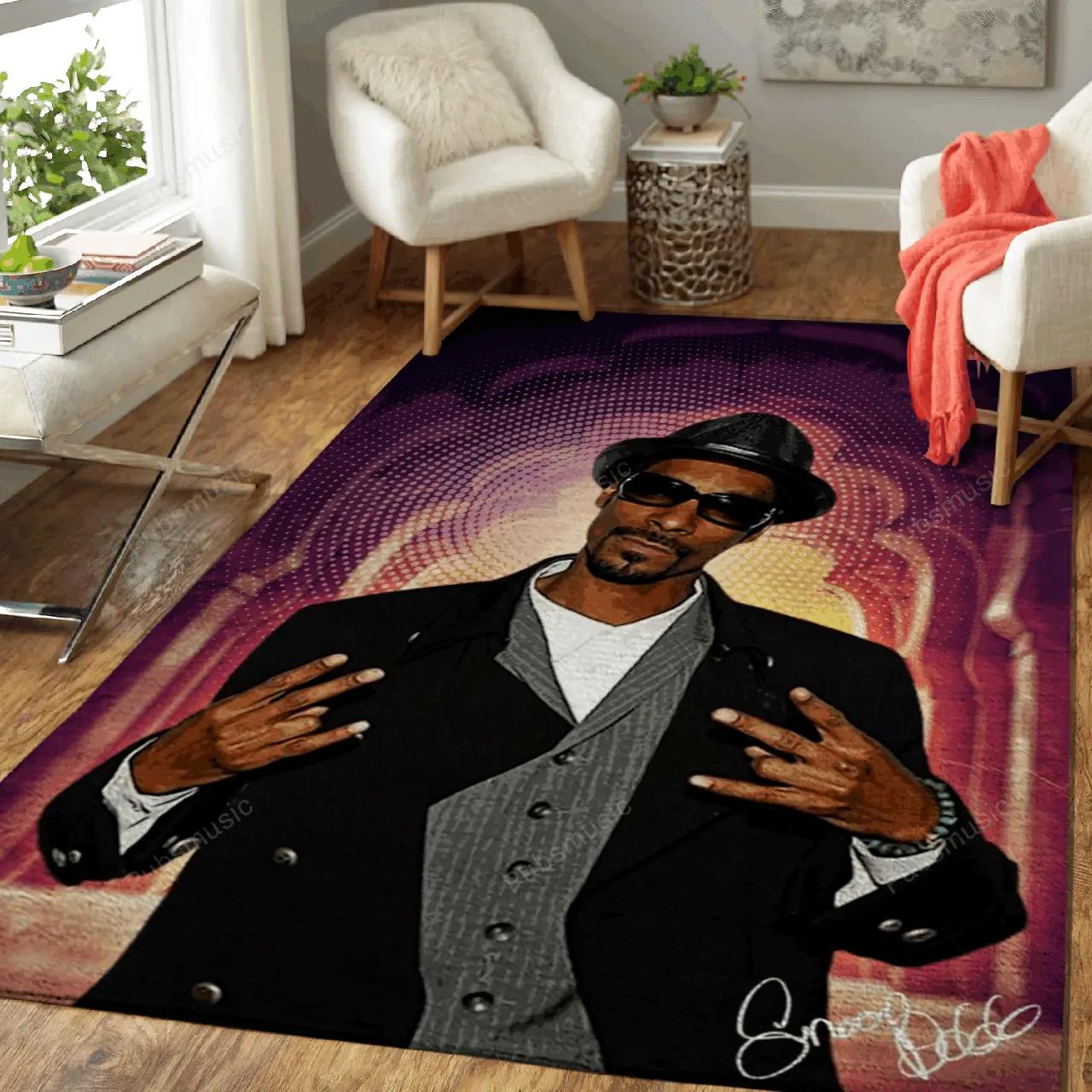 Snoop dogg rap music art for fans area rug living room carpet rug regtangle carpet floor decor home decor Rectangle Rug