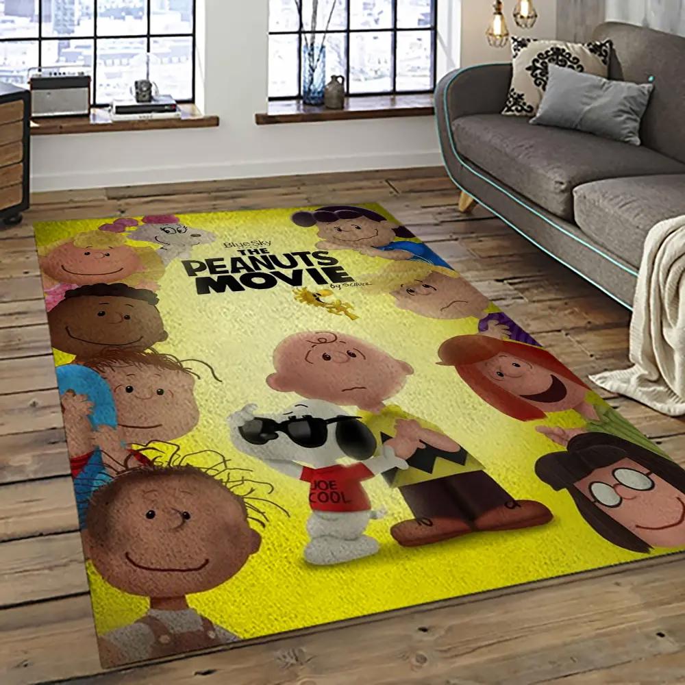 Snoopy cartoon movie carpet rectangle area rug for living room bedroom decor snp104 Rectangle Rug