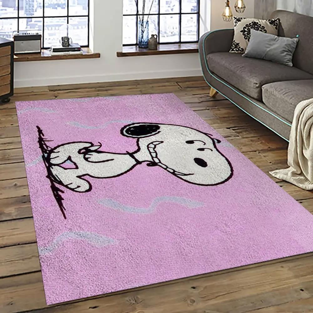 Snoopy cartoon movie carpet rectangle area rug for living room bedroom decor snp41 Rectangle Rug