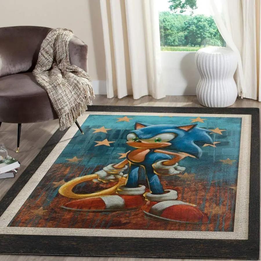 Sonic the hedgehog area rug living room rug home decor gaming gfd 101117 Rectangle Rug