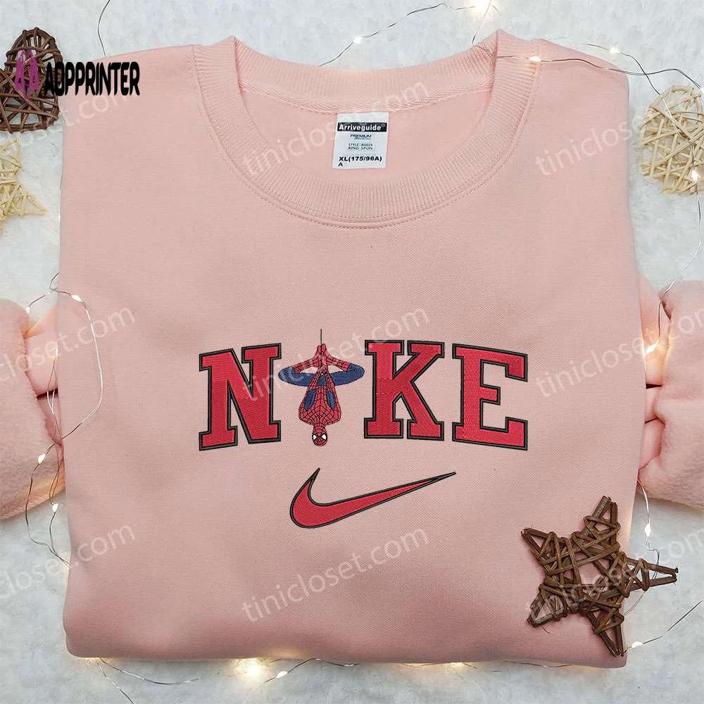 Spider-man x nike embroidered hoodie & shirt: best birthday gift ideas Embroidered Shirt