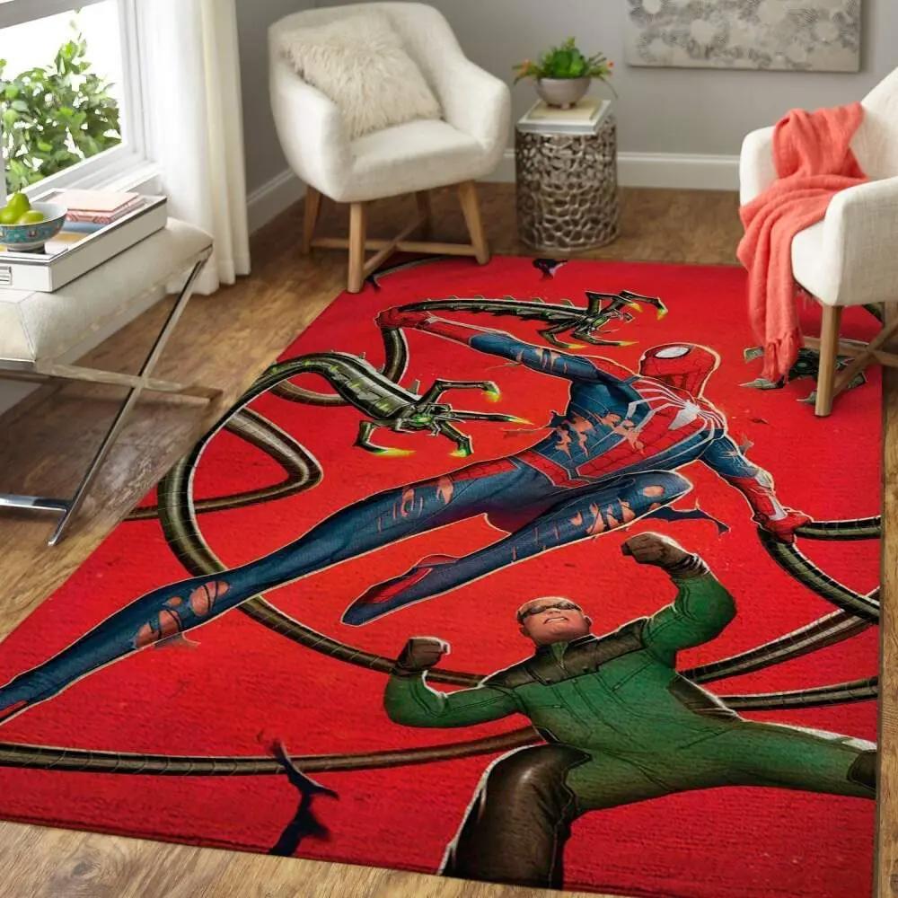 Spiderman area rugs marvel superhero movie living room carpet area rug living room carpet rug regtangle carpet floor decor home decor Rectangle Rug