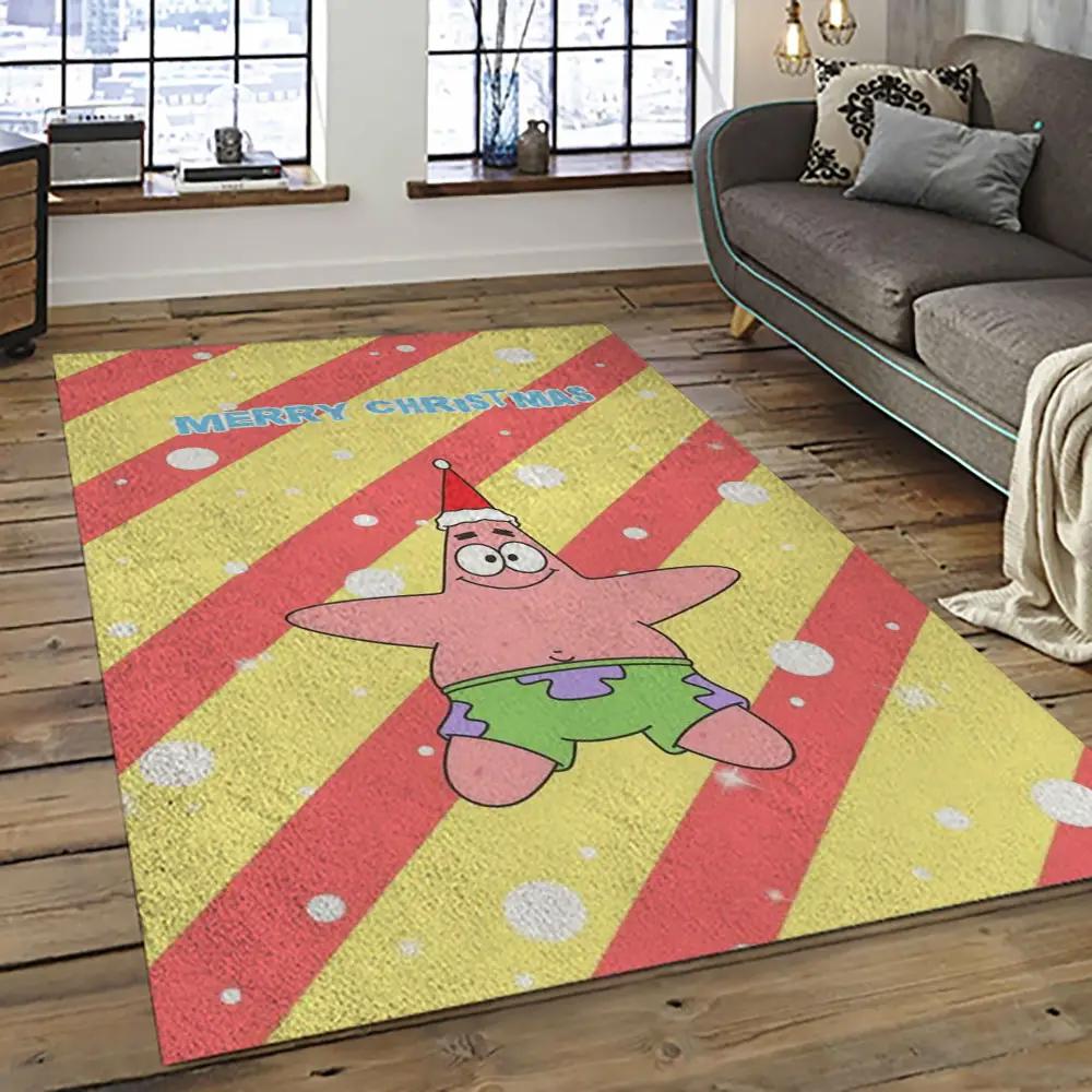 Spongebob squarepants cartoon tv show retangle carpet area rug home decor best gift for family ssp2 Rectangle Rug