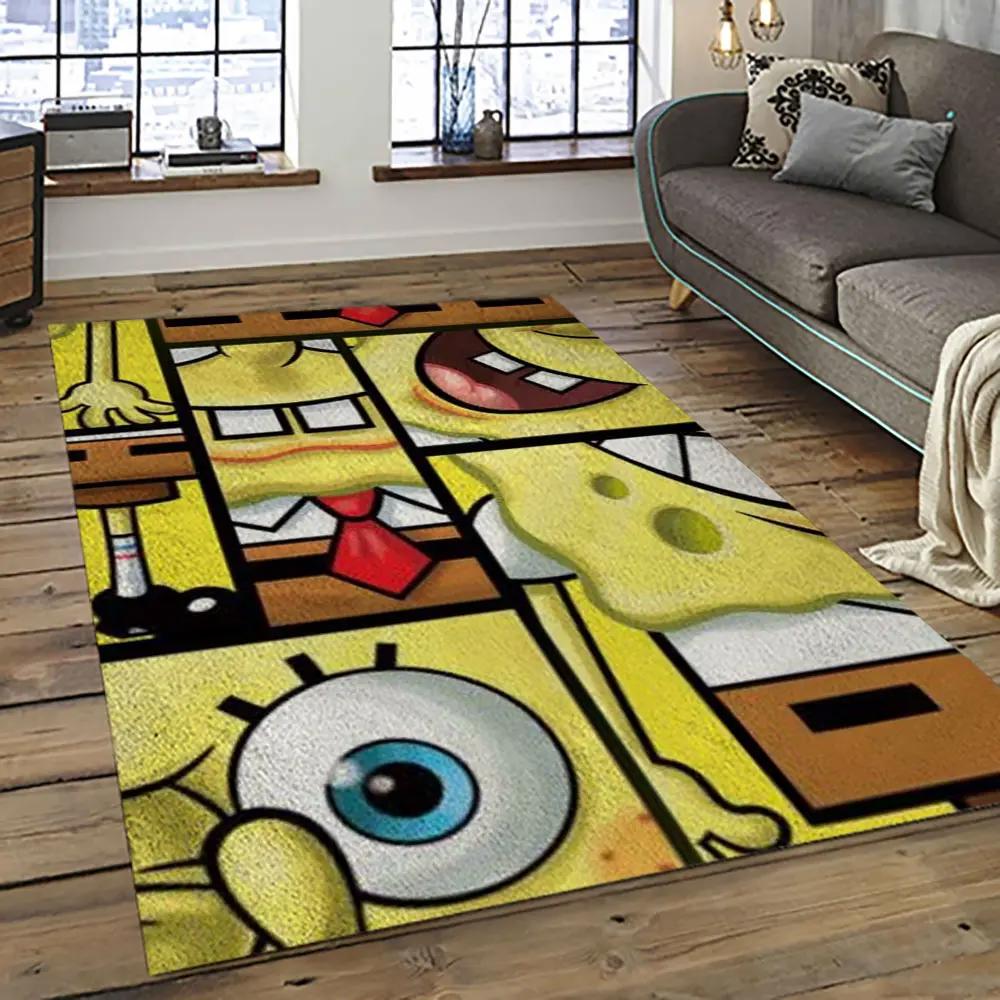 Spongebob squarepants cartoon tv show retangle carpet area rug home decor best gift for family ssp21 Rectangle Rug