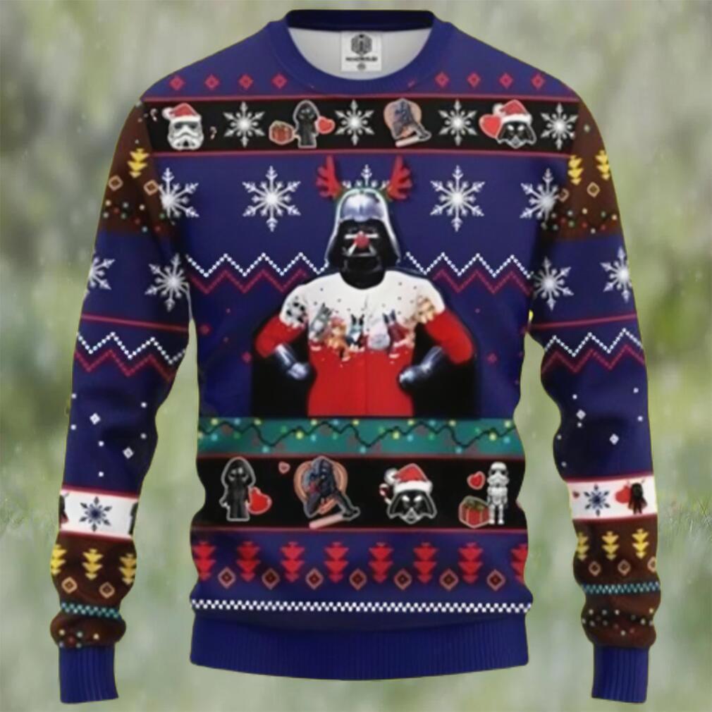 Star wars funny christmas knitting pattern 3d ugly christmas sweater Christmas Ugly Sweater