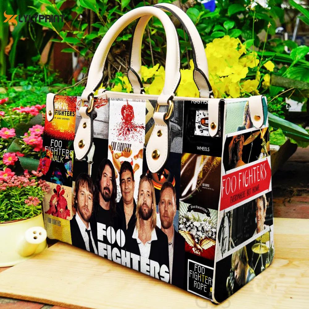 Stylish foo fighters g1 hand bag gift for women’s day: perfect women s day gift g95 3576 Women Leather Hand Bag