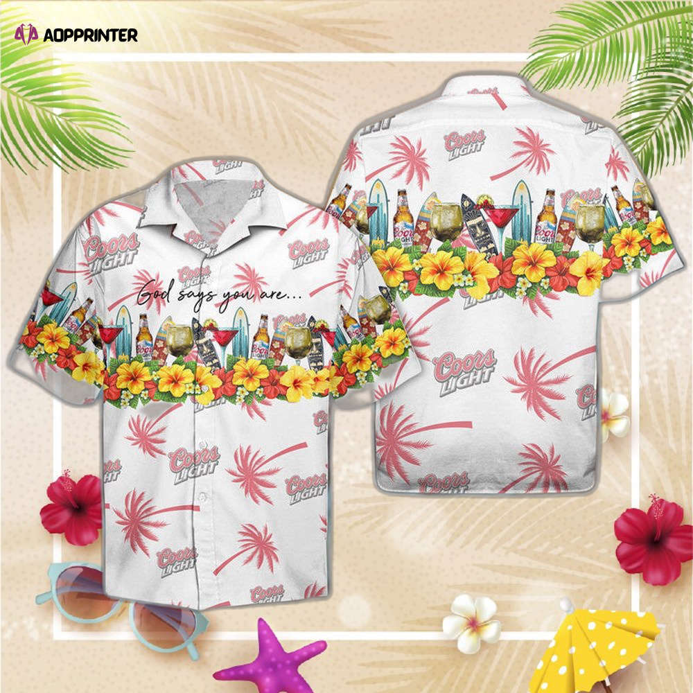 Summer coors light hawaiian shirt for men women Hawaii Shirt