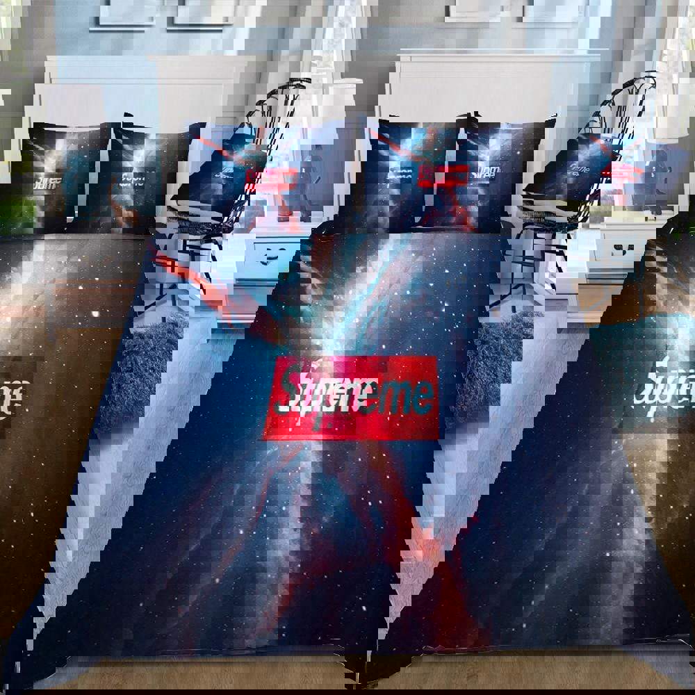 Supreme space logo type 268 Bedding Sets premium fashion brand sheets hyperbeast Bedroom bedclothes bed linen duvet covers luxury ideas home decor blankets bedspread