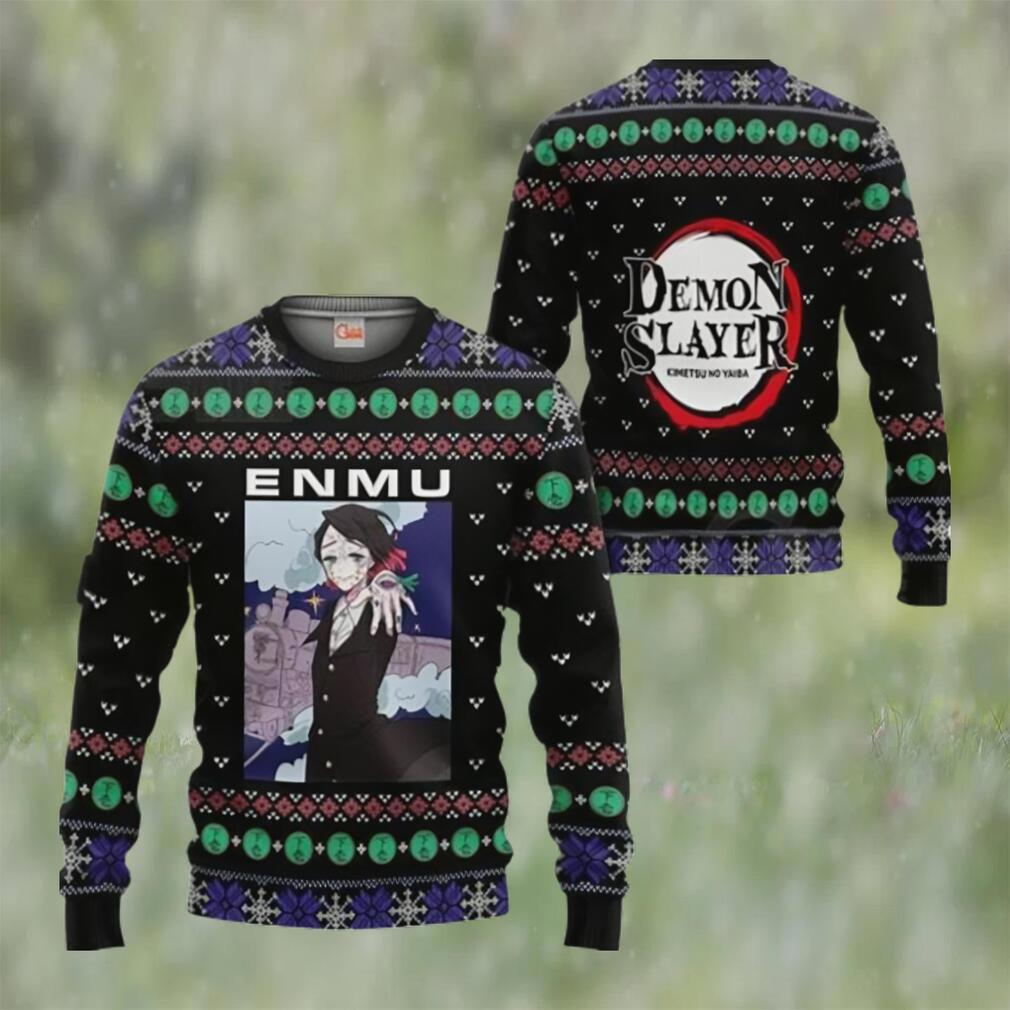 Tamio enmu ugly sweater christmas demon slayer anime gift Christmas Ugly Sweater