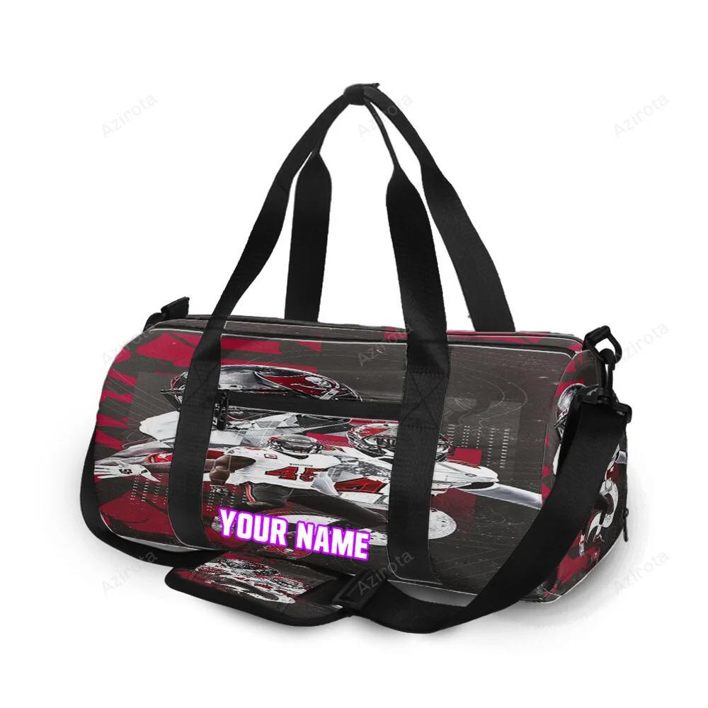 Tampa bay buccaneers devin white1 personalized name travel bag gym bag 1341 Travel Bag