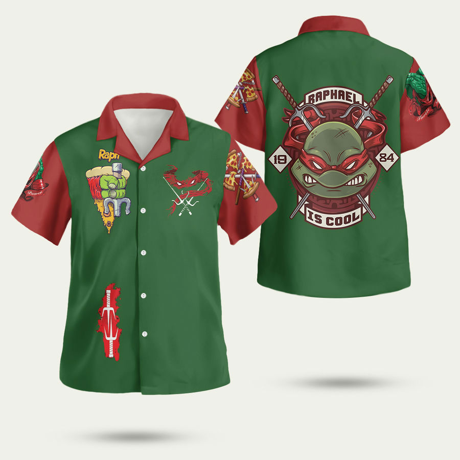 Teenage mutant ninja turtles raphael hawaiian shirt Hawaii Shirt Shorts & Flip Flops