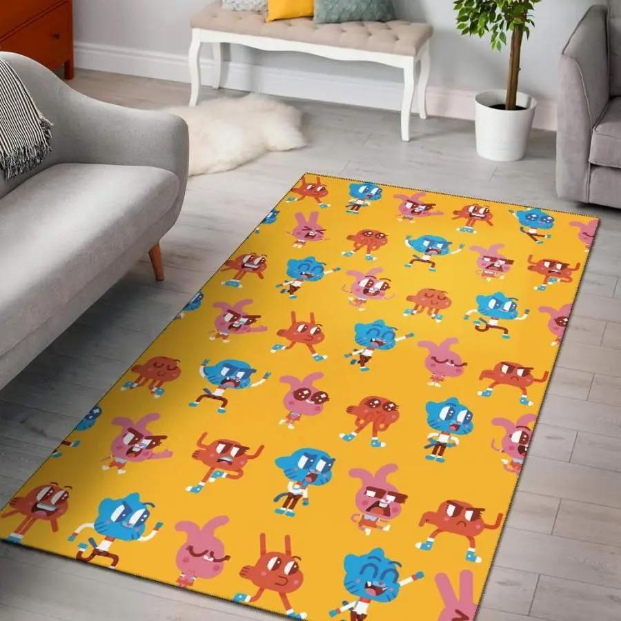 The amazing world of gumball area rug living room rug home decor carpet Rectangle Rug