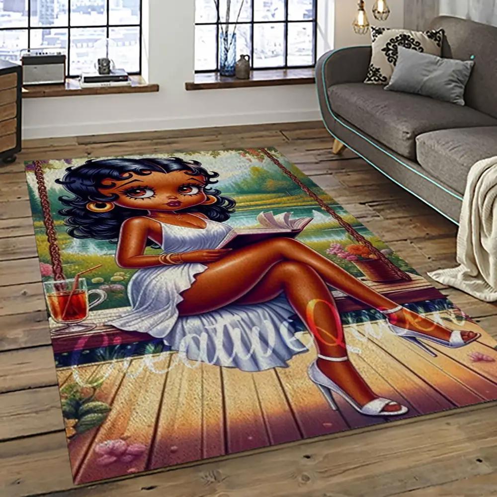 The best of betty boop cartoon character carpet area rug home decor gift best present for friends bobb15 Rectangle Rug