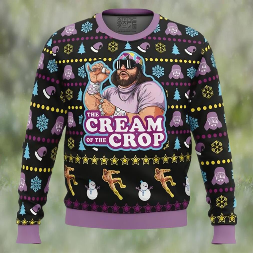The cream of the crop macho man randy savage pro wrestling ugly christmas sweater Christmas Ugly Sweater