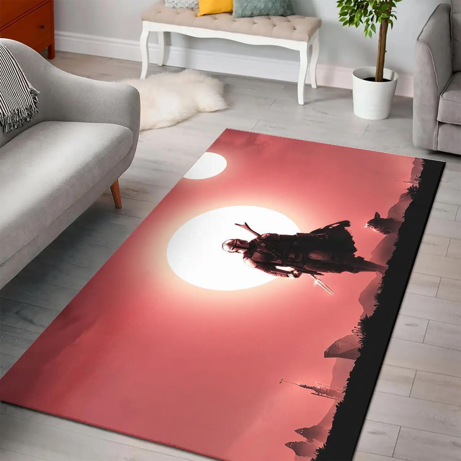 The mandalorian area rugs star wars movies living room carpet home rug Rectangle Rug