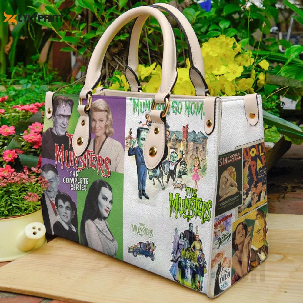 The munsters tv show leather bag for women gift 945 Women Leather Hand Bag