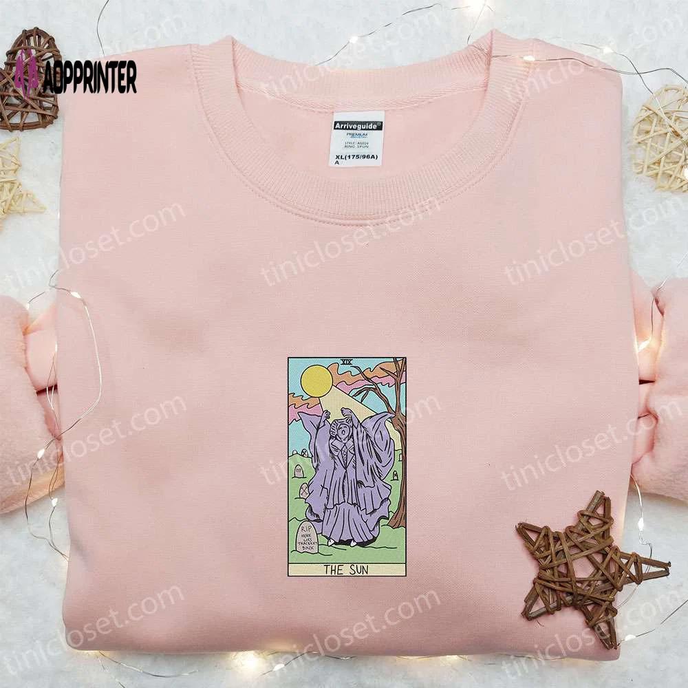 The sun tarot hocus pocus shirt & custom hoodie: best family gift ideas Embroidered Shirt
