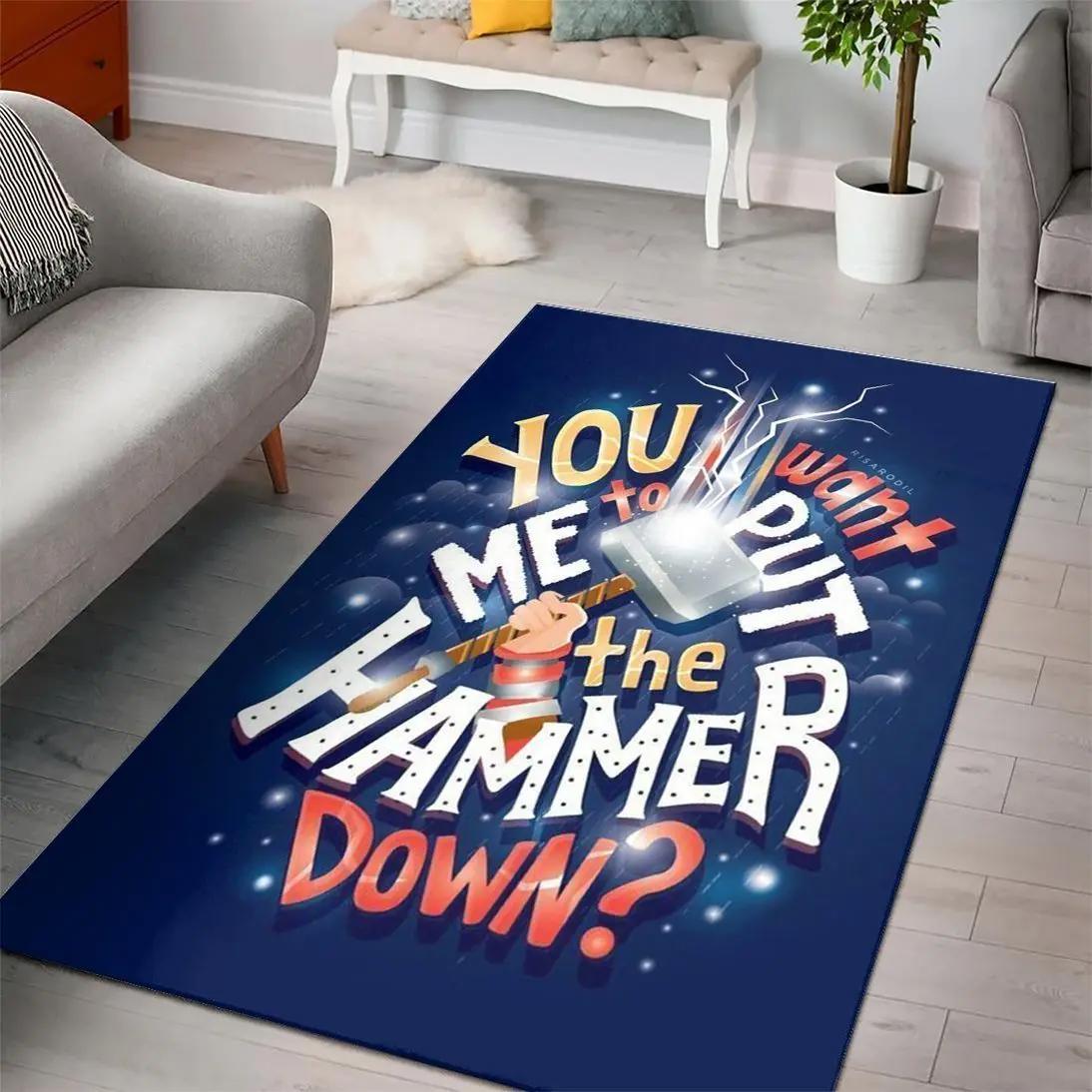 Thor marvel superhero movies area rugs living room carpet rug regtangle carpet floor decor home decor Rectangle Rug