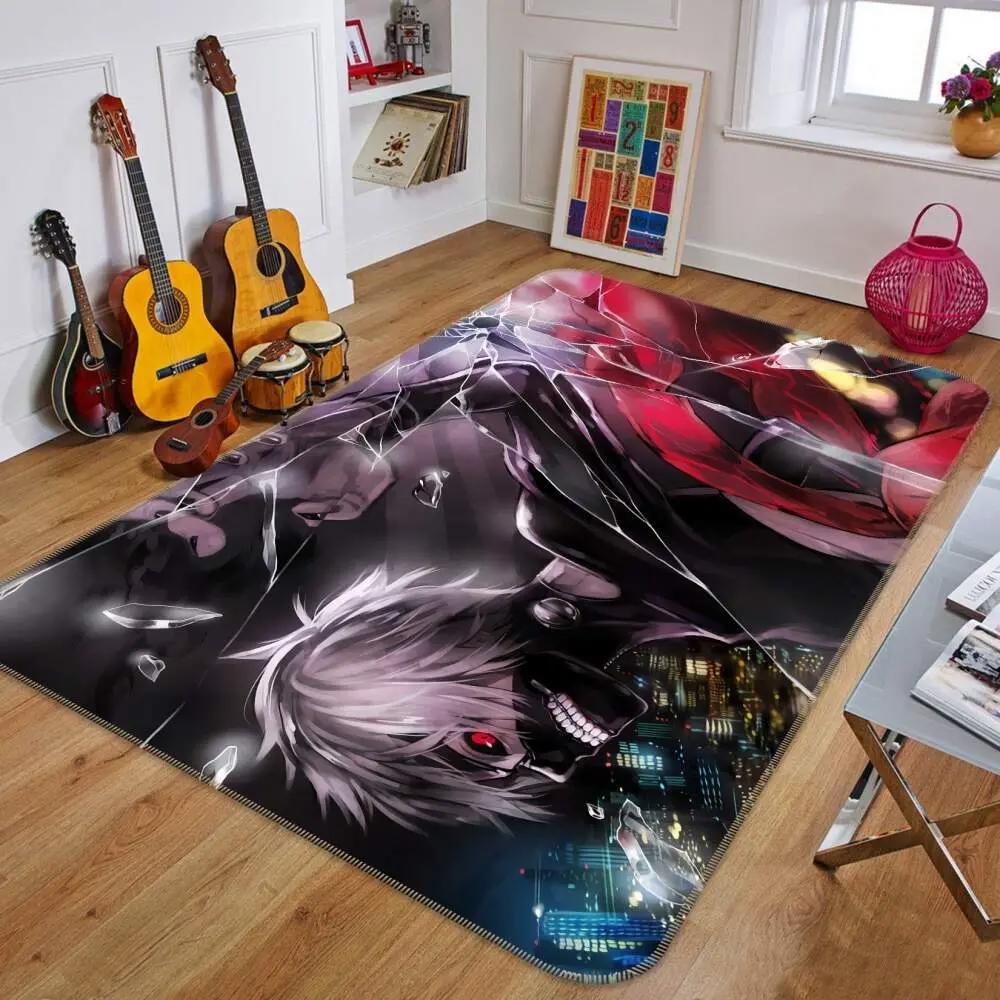 Tokyo ghoul anime 15 area rug living room and bed room rug rug regtangle carpet floor decor home decor Rectangle Rug