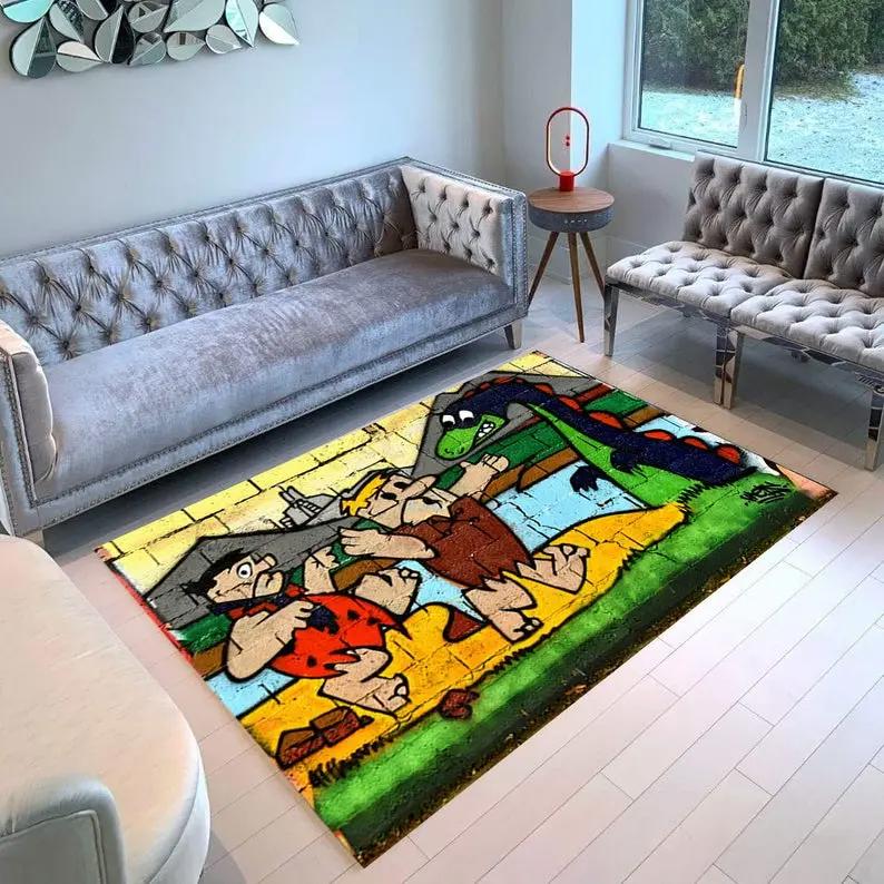 Toothless face cute carpet floor area rug living room rug home decor home decor bedroom living room Rectangle Rug