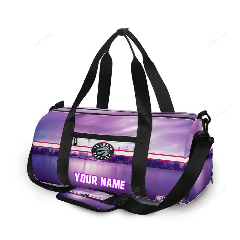 Toronto raptors purple city personalized name travel bag gym bag 2555 Travel Bag