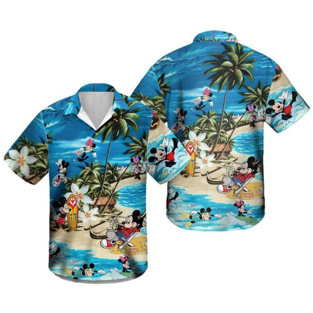 Tropical mickey hawaiian shirt Hawaii Shirt