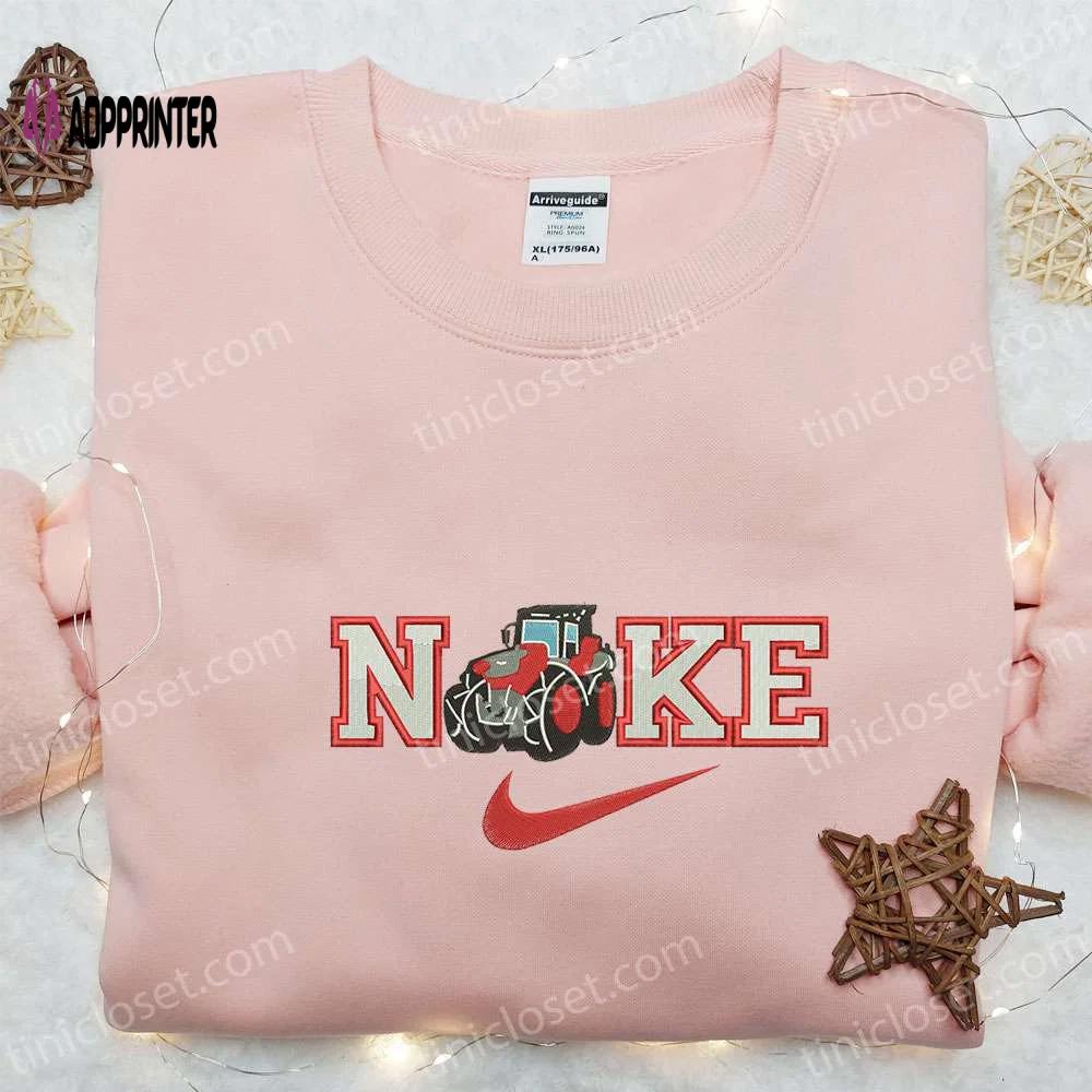 Truck x nike embroidered sweatshirt: transportation shirt the best gift Embroidered Shirt