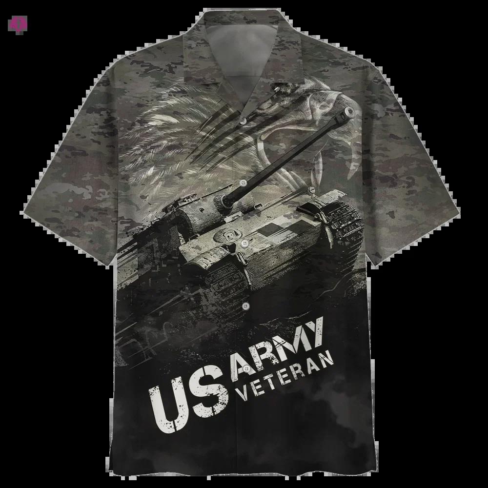 Us army veteran tank hawaiian shirt Hawaii Shirt