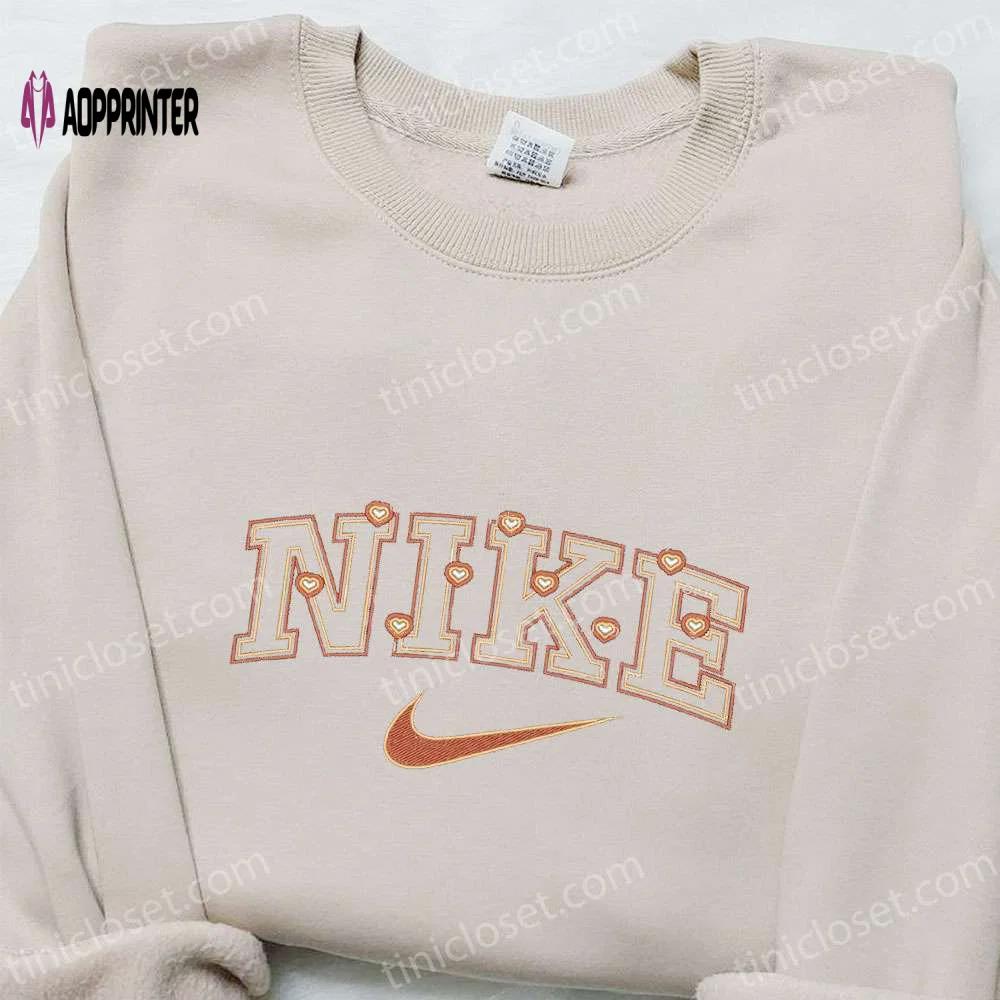 Valentine s day gift: hearts x nike embroidered sweatshirt & t-shirt – best nike inspired ideas Embroidered Shirt