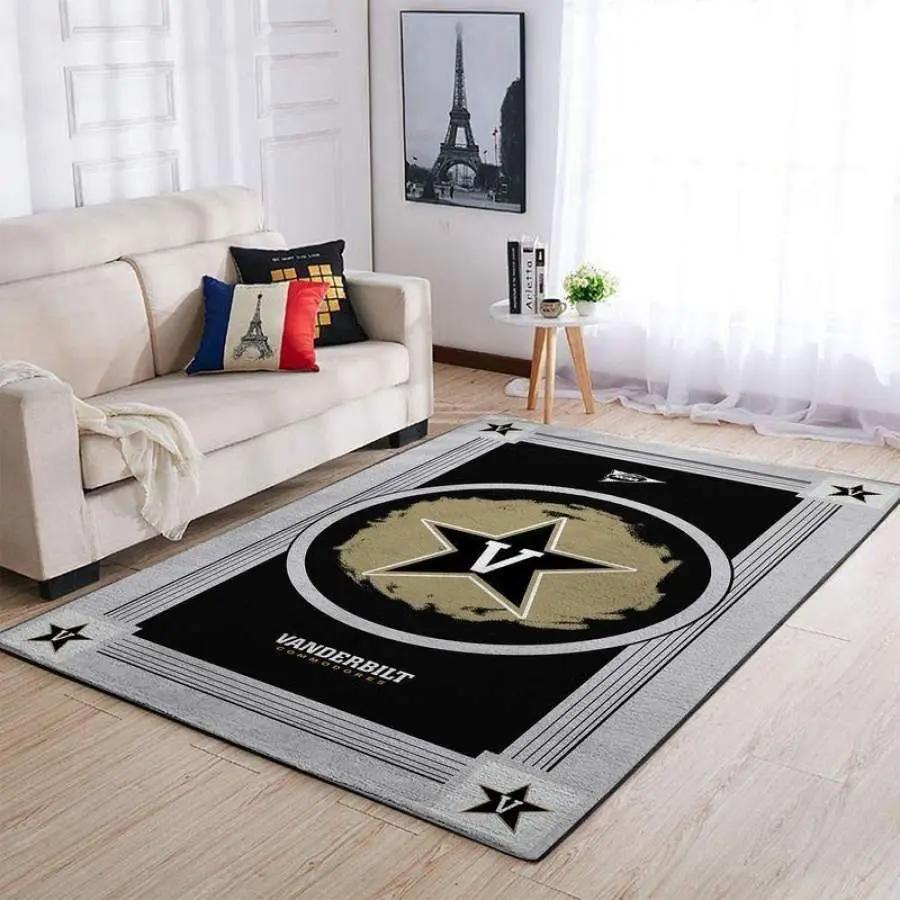 Vanderbilt commodores ncaa team logo carpet rug living room 20030477 1 Rectangle Rug