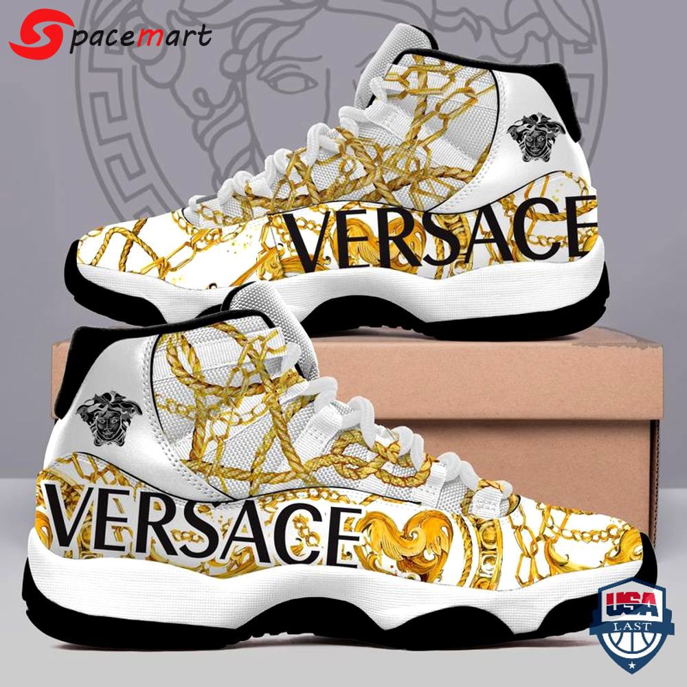 Versace golden chains air jordan 11 shoes l-jd11 Air Jordan 11