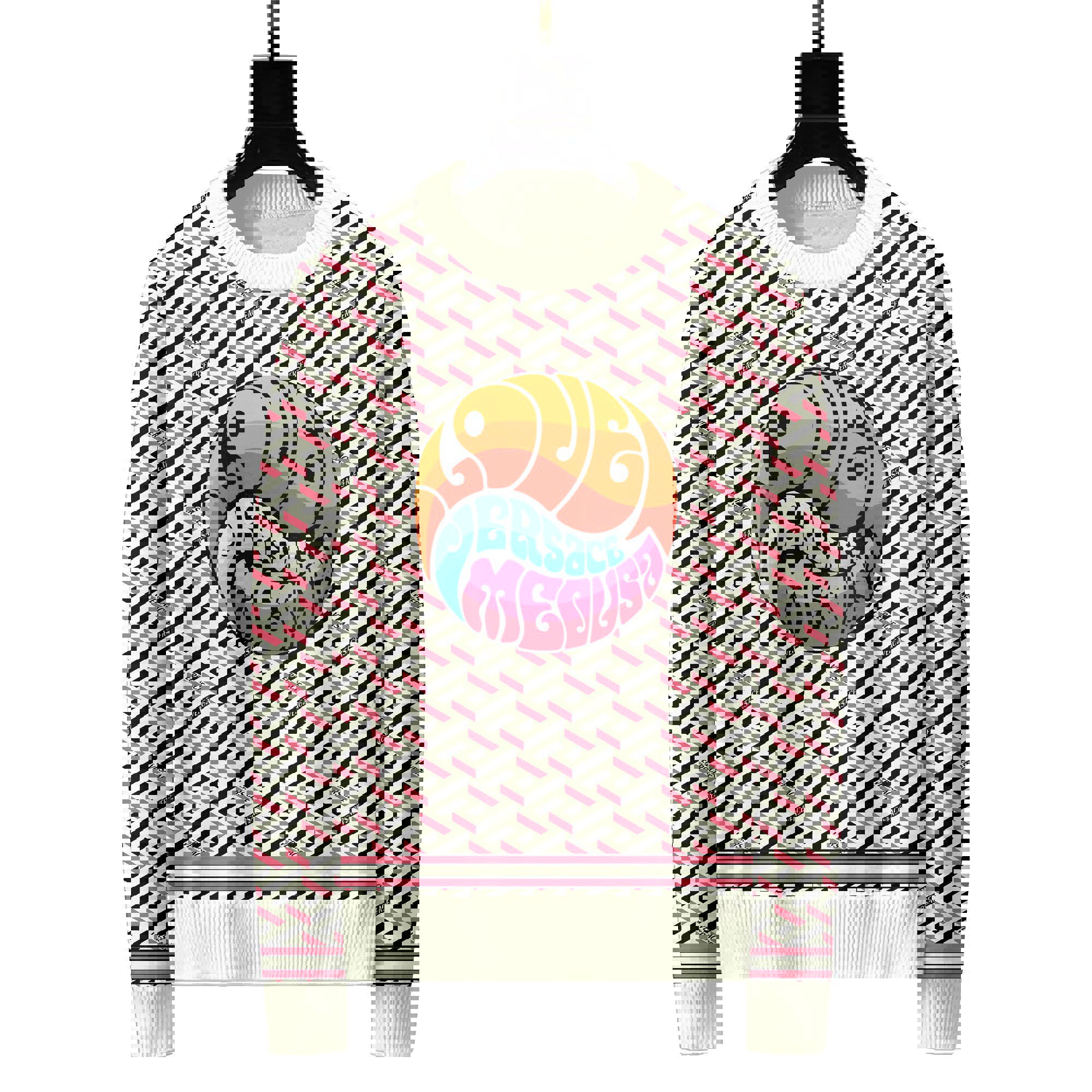 Versace luxury ugly sweater for winter hot 2024  style 108 Christmas Ugly Sweater