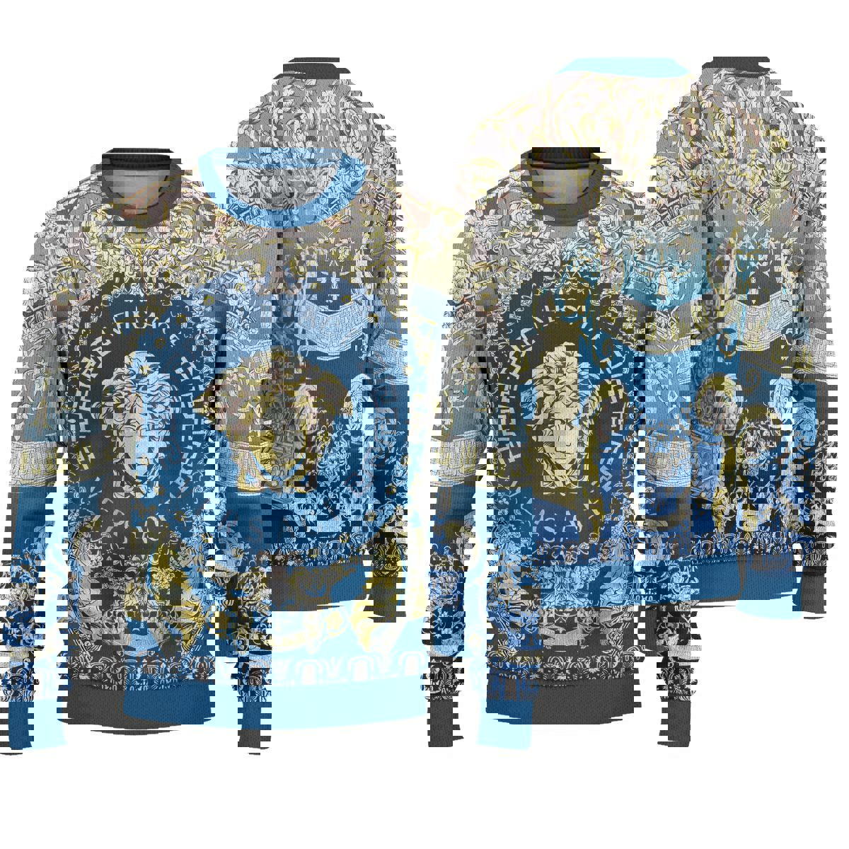 Versace luxury ugly sweater for winter hot 2025style 832 Christmas Ugly Sweater