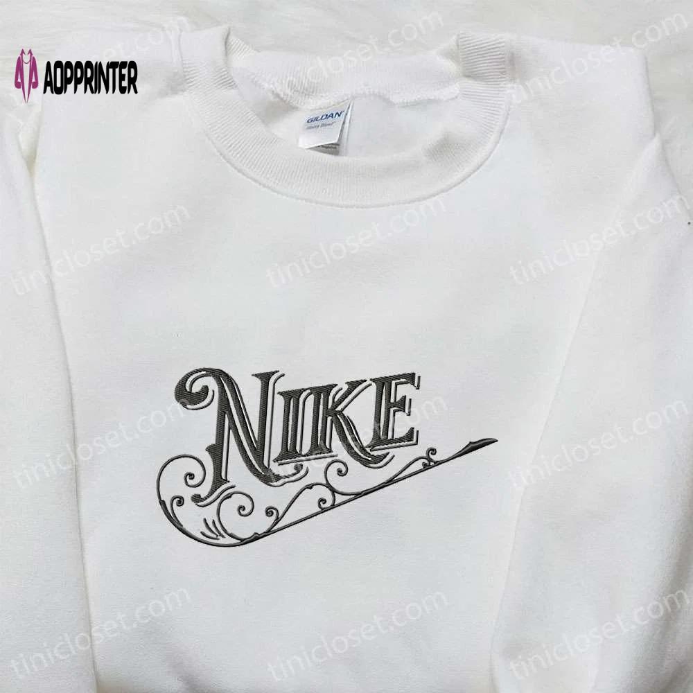 Vintage nike embroidered sweatshirt & custom shirt: perfect family gift Embroidered Shirt