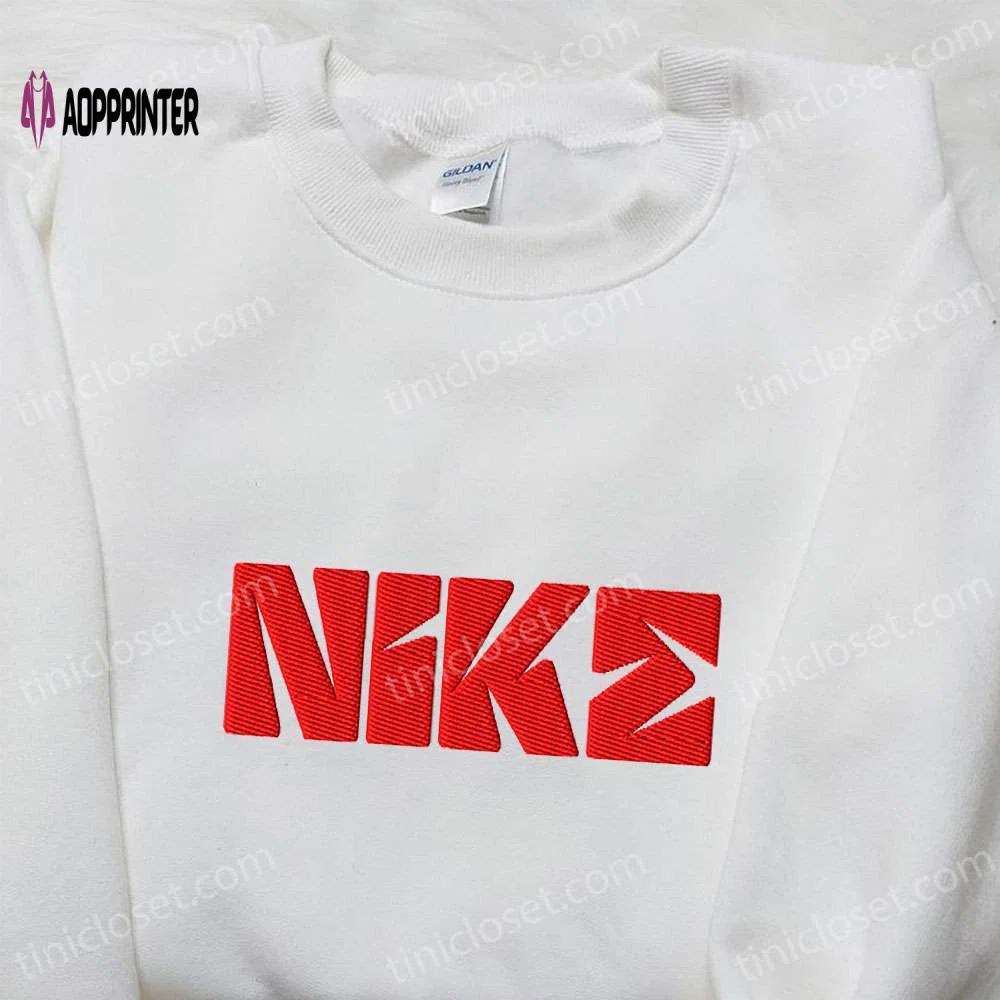 Vintage nike embroidered tshirt: custom & nike inspired shirt – perfect family gift Embroidered Shirt