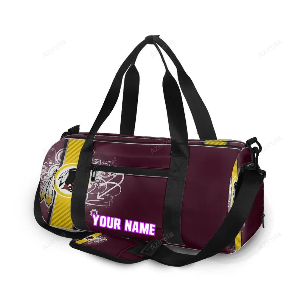 Washington football team red2 personalized name travel bag gym bag 2106 Travel Bag