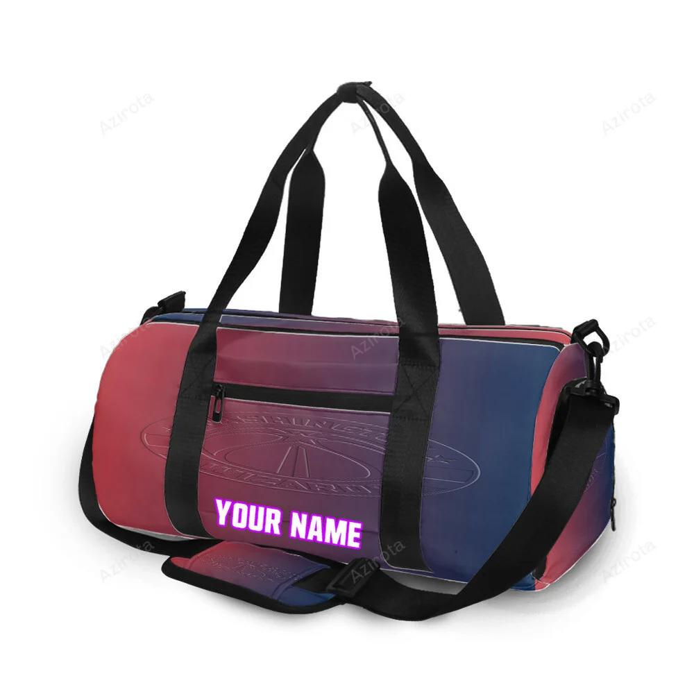 Washington wizards blue purple red personalized name travel bag gym bag 2524 Travel Bag