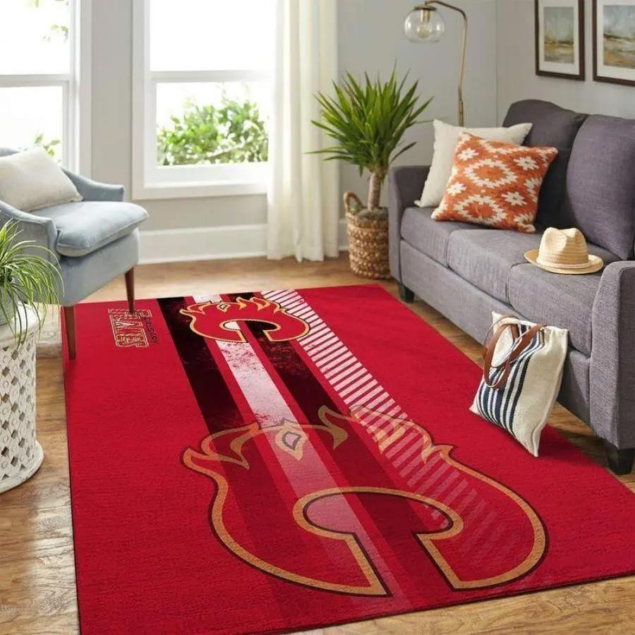 Xalgary flames area rug living room rug home decors living room carpet rcdd81f33313 Rectangle Rug