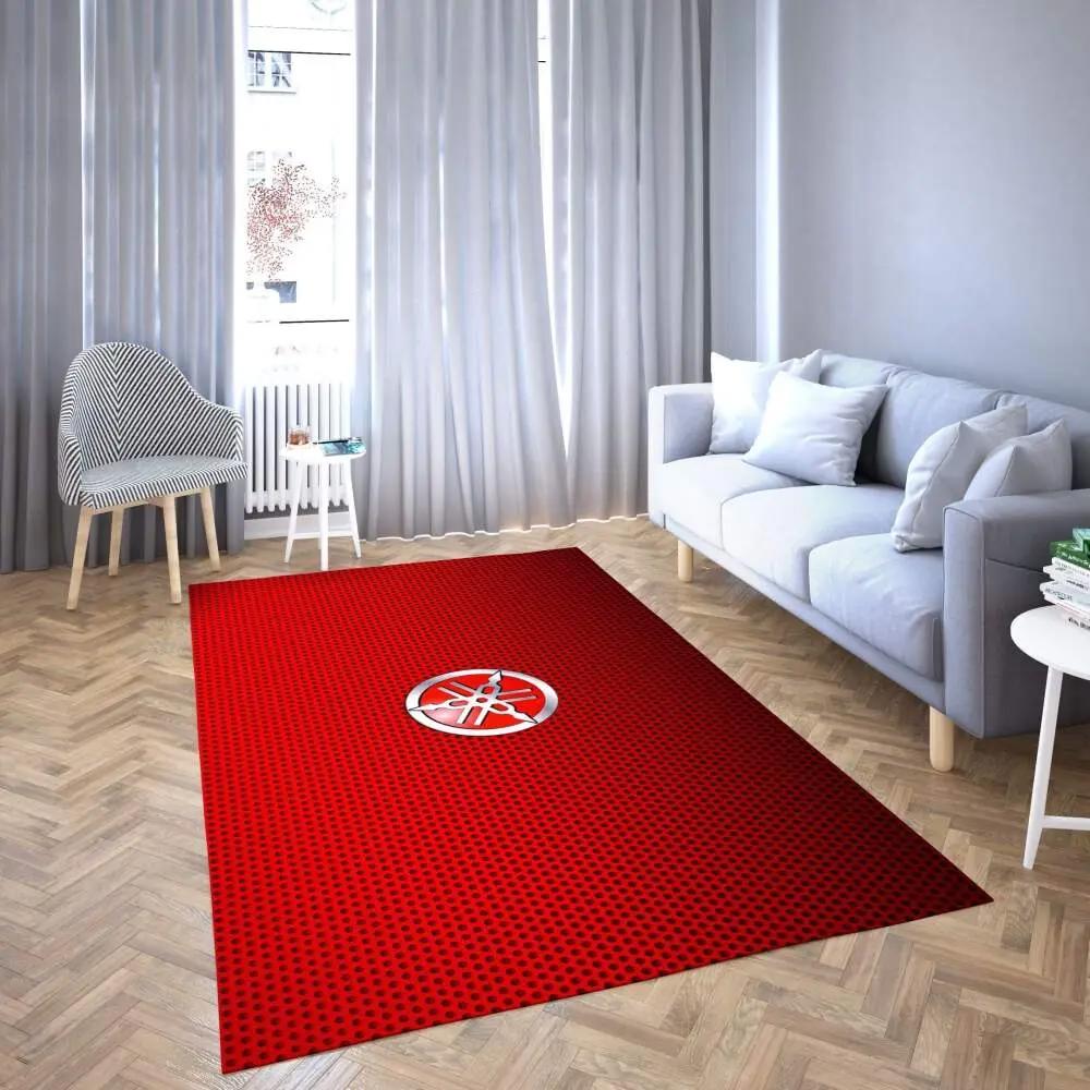 Yamaha area rug red logo living room carpet rug regtangle carpet floor decor home decor Rectangle Rug