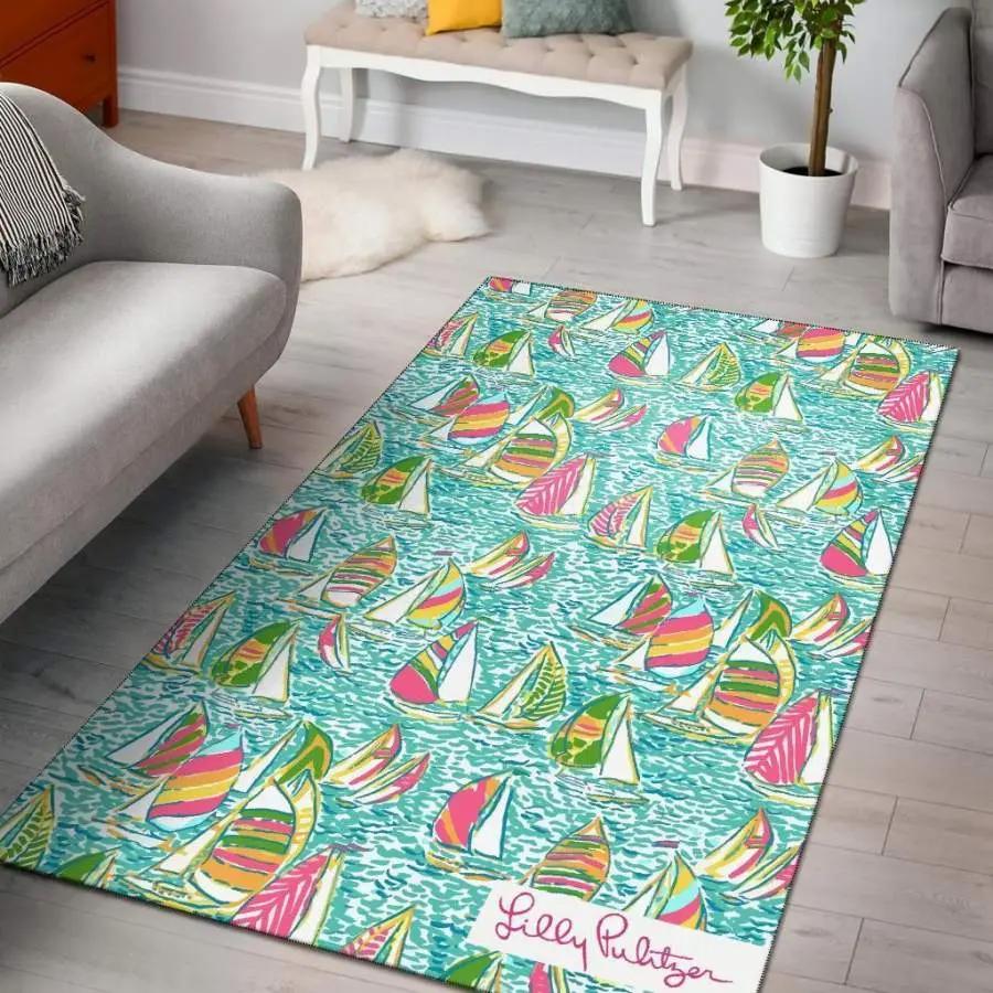 You gotta regatta lilly pulitzer area rug living room rug home decor carpet Rectangle Rug
