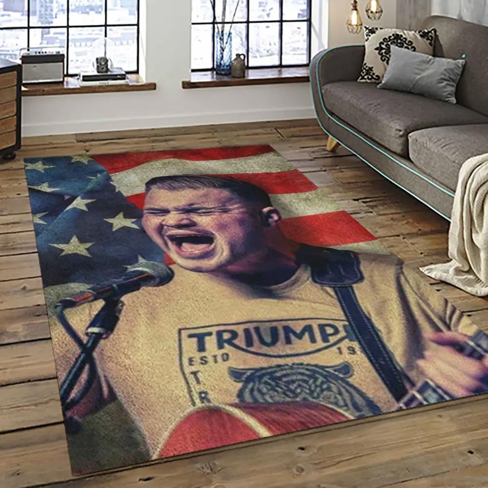 Zach bryan country rock music retangle carpet area rug home decor best gift for fan and friends zb34 Rectangle Rug