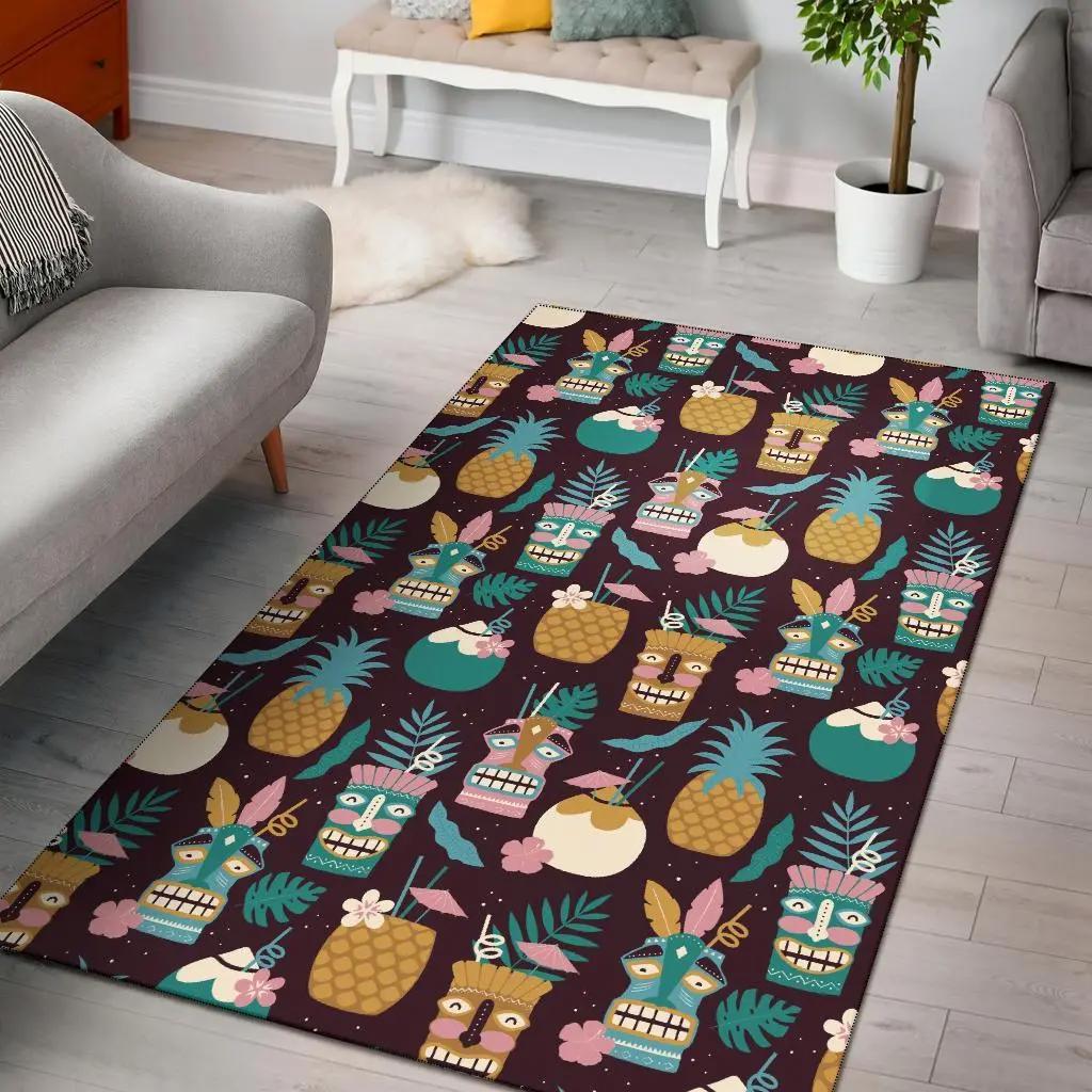 Zebra neon pattern print area rug living room rug home decor Rectangle Rug