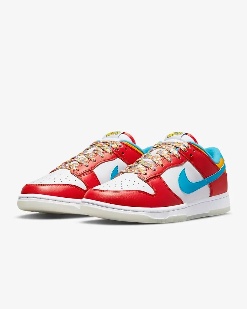 LeBron James x Nike Dunk Low QS 'Fruity Pebbles' Limited Edition Sneakers