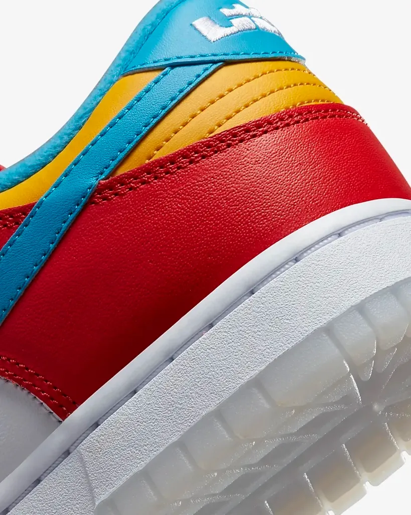 LeBron James x Nike Dunk Low QS 'Fruity Pebbles' Limited Edition Sneakers