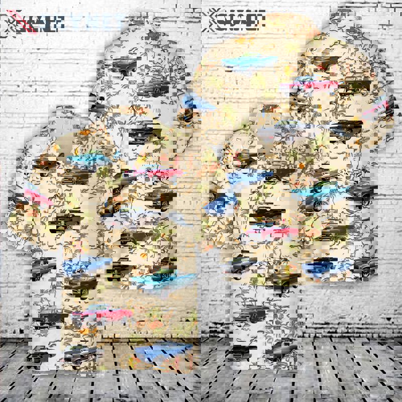 1966 pontiac gto convertible hawaiian shirt Hawaii Shirt Shorts & Flip Flops